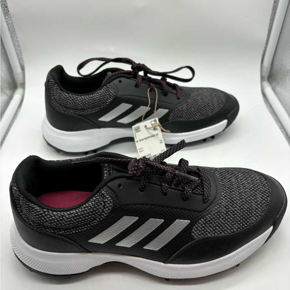 ADIDAS Tech Response 2.0 Golf Shoe Women's Size 7 FW6322 Core Black - Picture 4 of 10